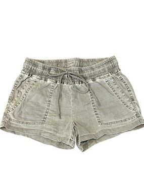 Level 99 Elastic Waist Gray Women's Shorts - XS
